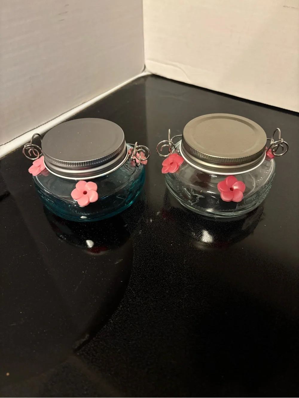 Two new hummingbird feeders
